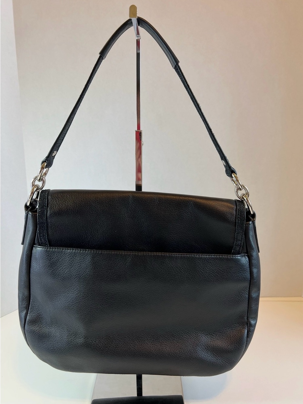 Coach Taylor Black Leather Shoulder Bag w/COA - Picture 2 of 10